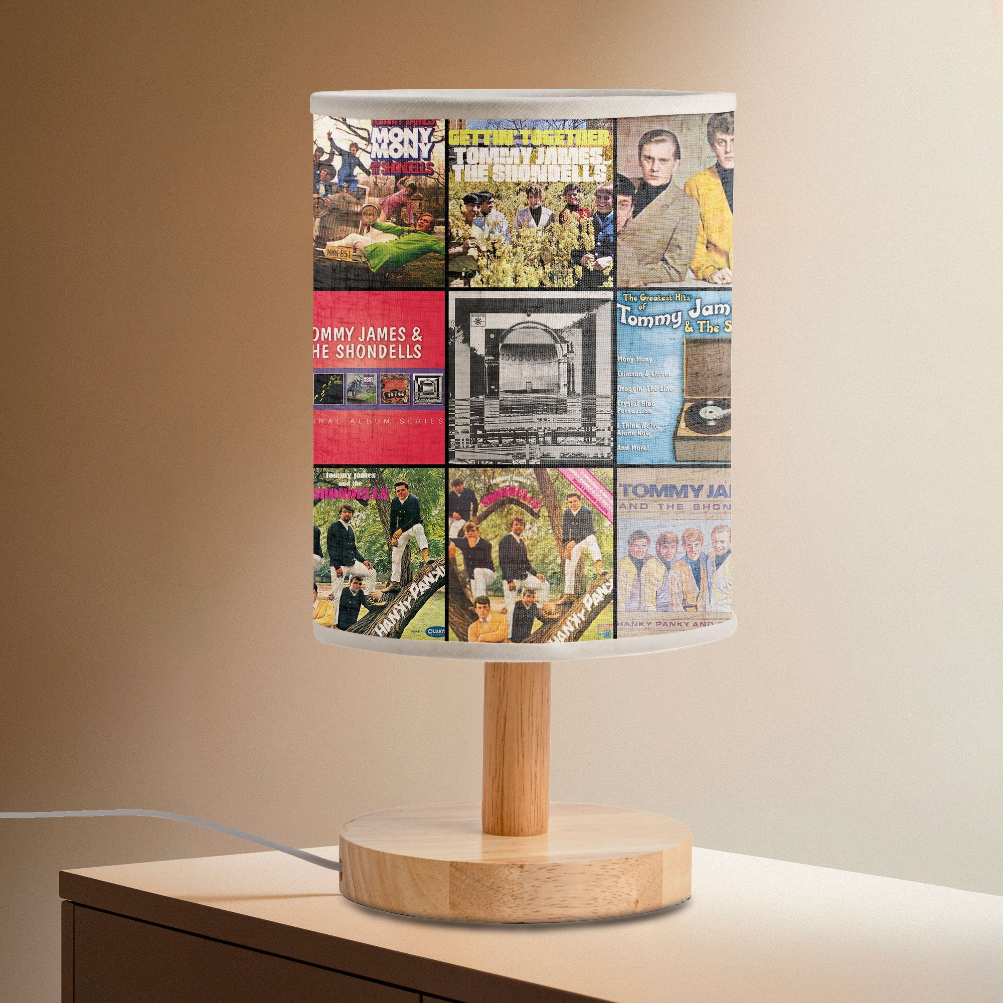 Tommy James & The Shondells Album Art Table Lamp Retro Rock Accent Light