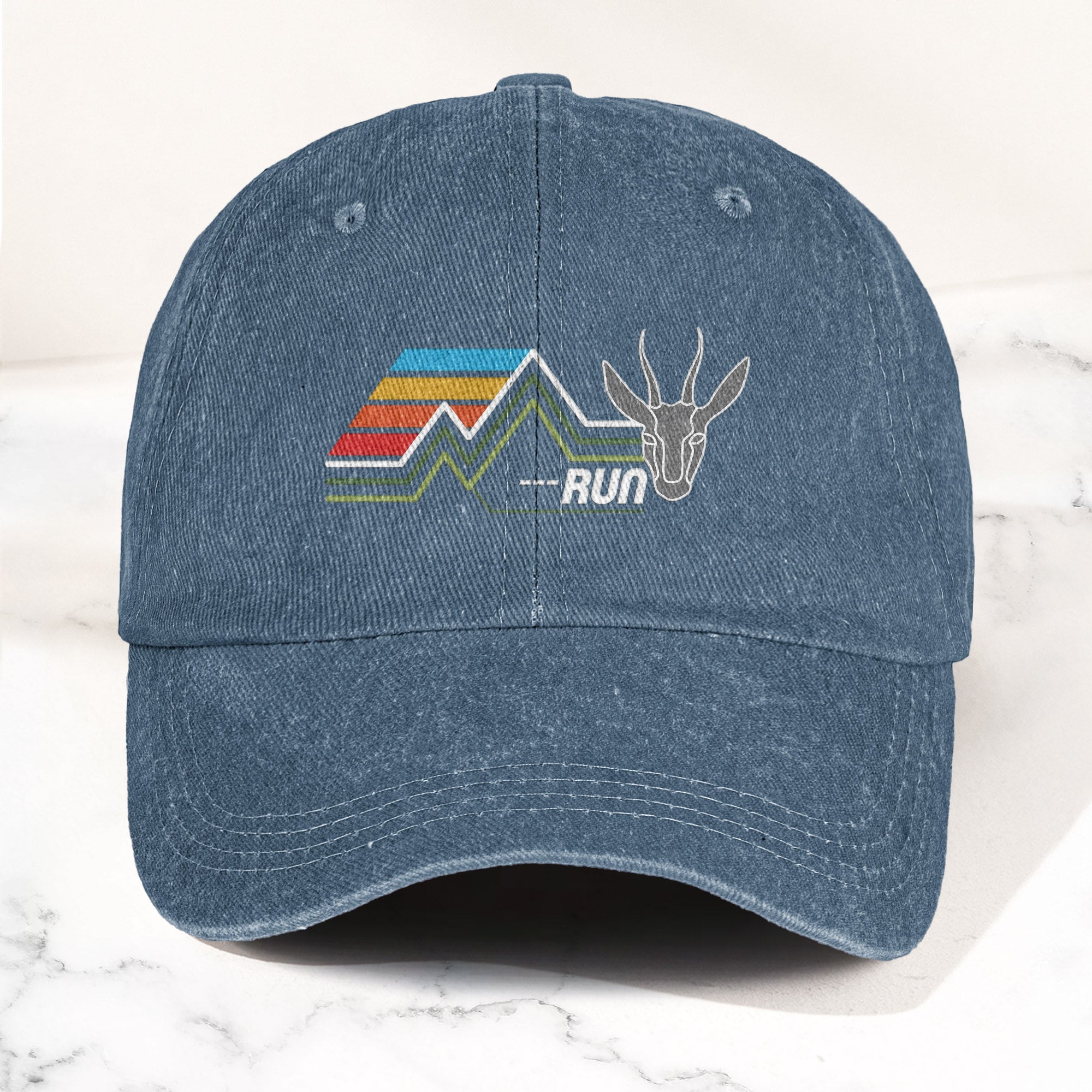 Phish Run Like an Antelope Denim Cap Retro Music Phish Cap Gift For Dad (With Box)