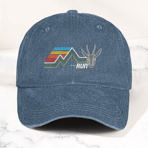 Phish Run Like an Antelope Denim Cap Retro Music Phish Cap Gift For Dad (With Box)