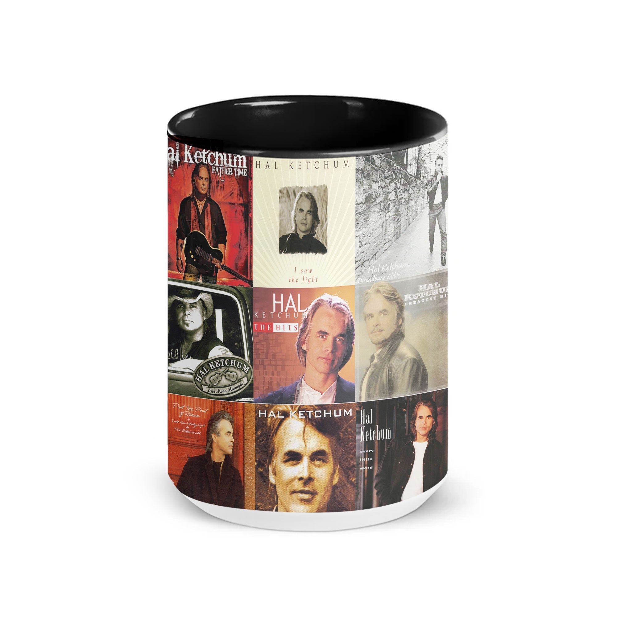Hal Ketchum Accent Mug Country Storyteller Album Cover Collage Gift