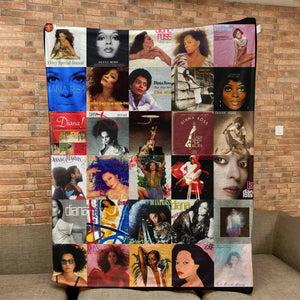 Diana Ross Sherpa Blanket A Soul & Motown Icon Wrapped in Comfort
