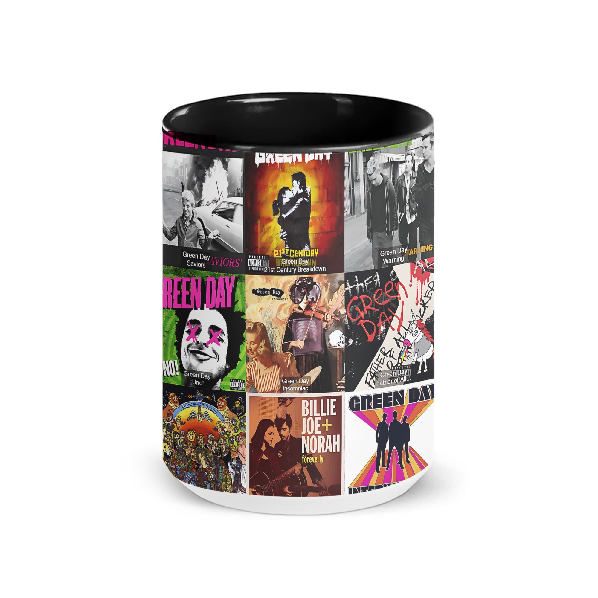 Green Day Accent Mug Classic Album Cover Collage Gift