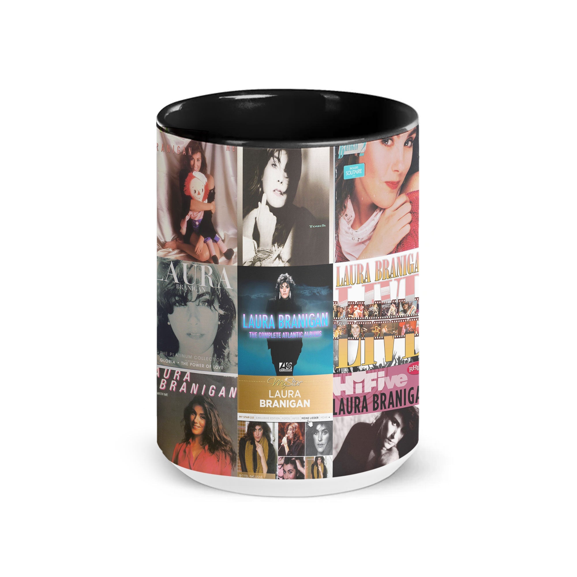 Laura Branigan Accent Mug Timeless Pop Icon Album Collage Gift