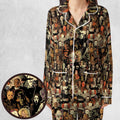 Horror Movie Characters Halloween Pattern Pajamas Set