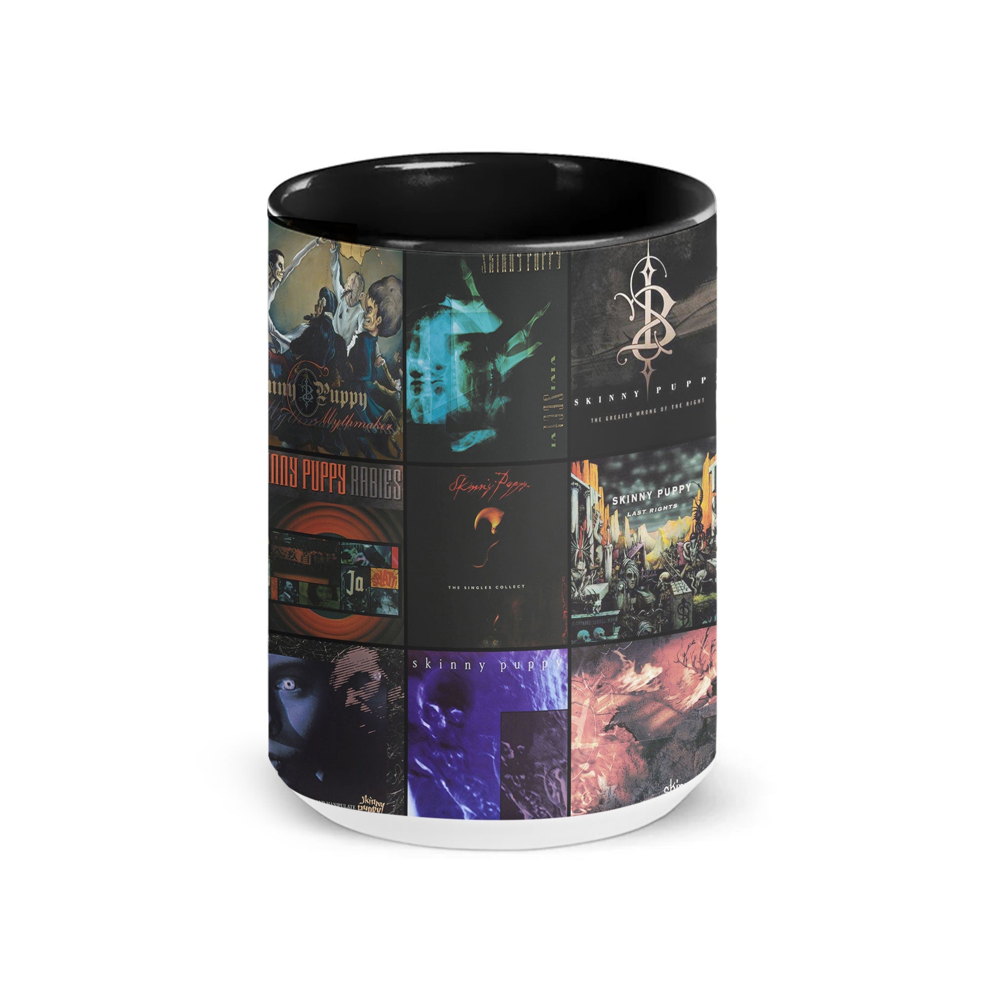 Skinny Puppy Accent Mug Industrial Legends Album Collage Gift