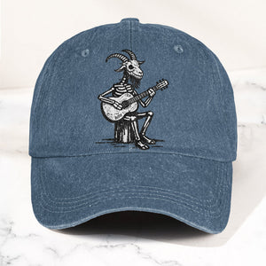 Billy Strings GoatSkeleton Guitarist Graphic Music Merch Denim Cap Retro Vintage Dad Cap Gift For Dad (With Box)