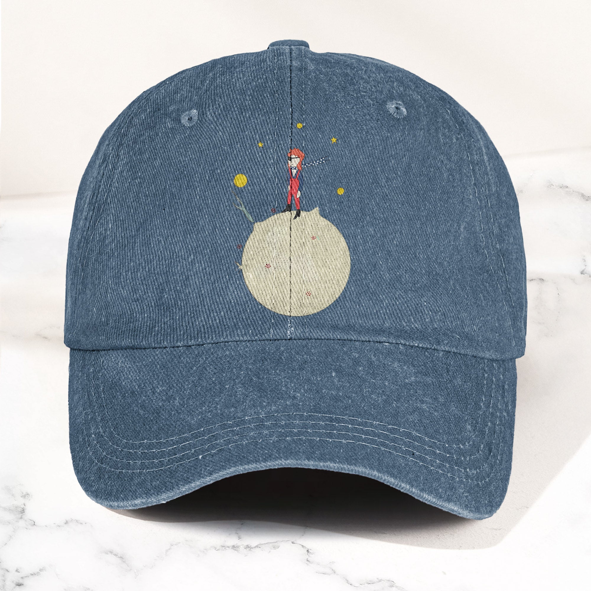 Ziggy Stardust Denim Dad Cap Retro David Bowie Merch Design (With BOX)