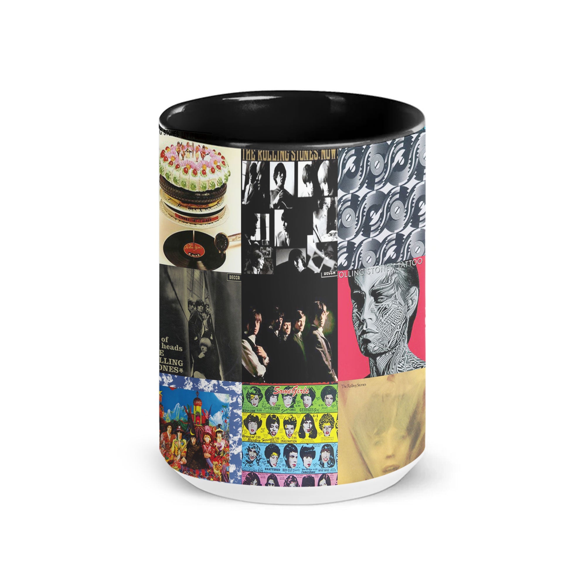 The Rolling Stones Accent Mug Classic Album Cover Collage Gift