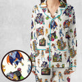 80s Famous Cartoon Characters Pattern Pajamas Set