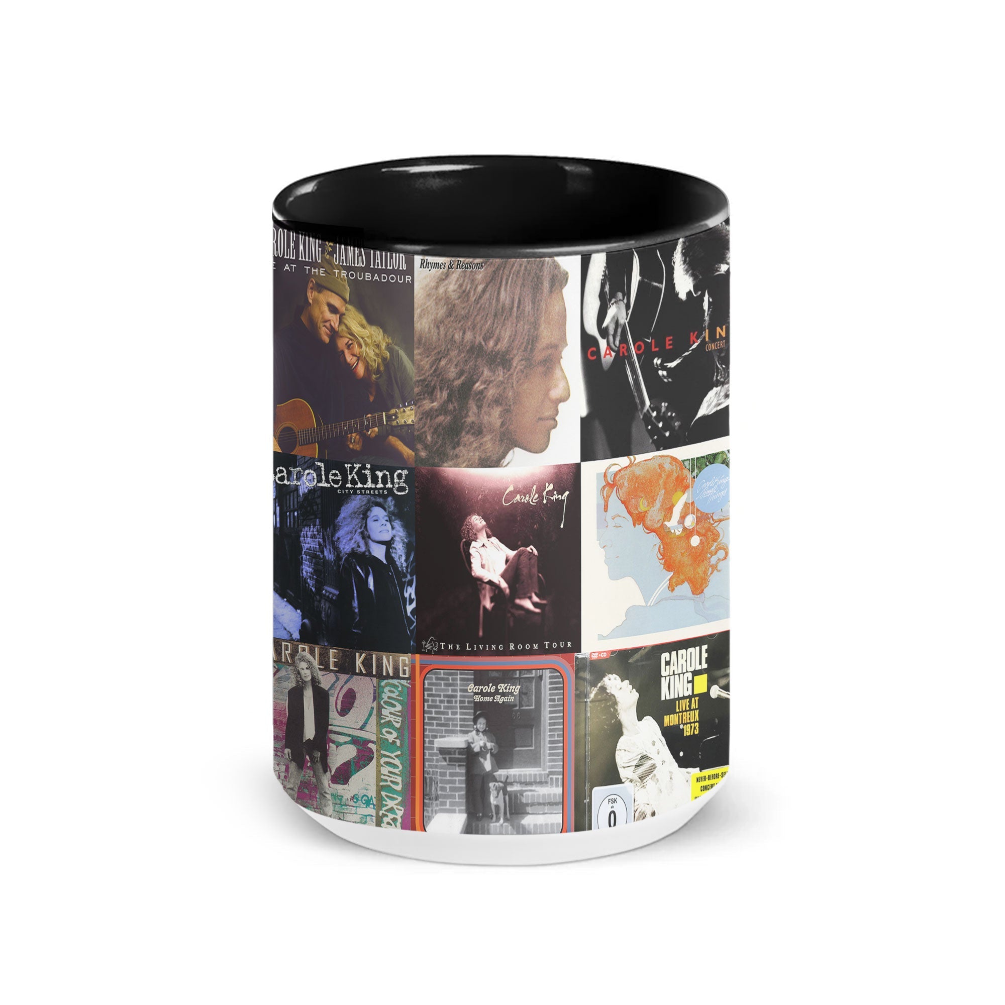 Carole King Accent Mug Timeless Singer-Songwriter Album Collage Gift