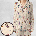 Cute Halloween Characters Pattern Pajamas Set