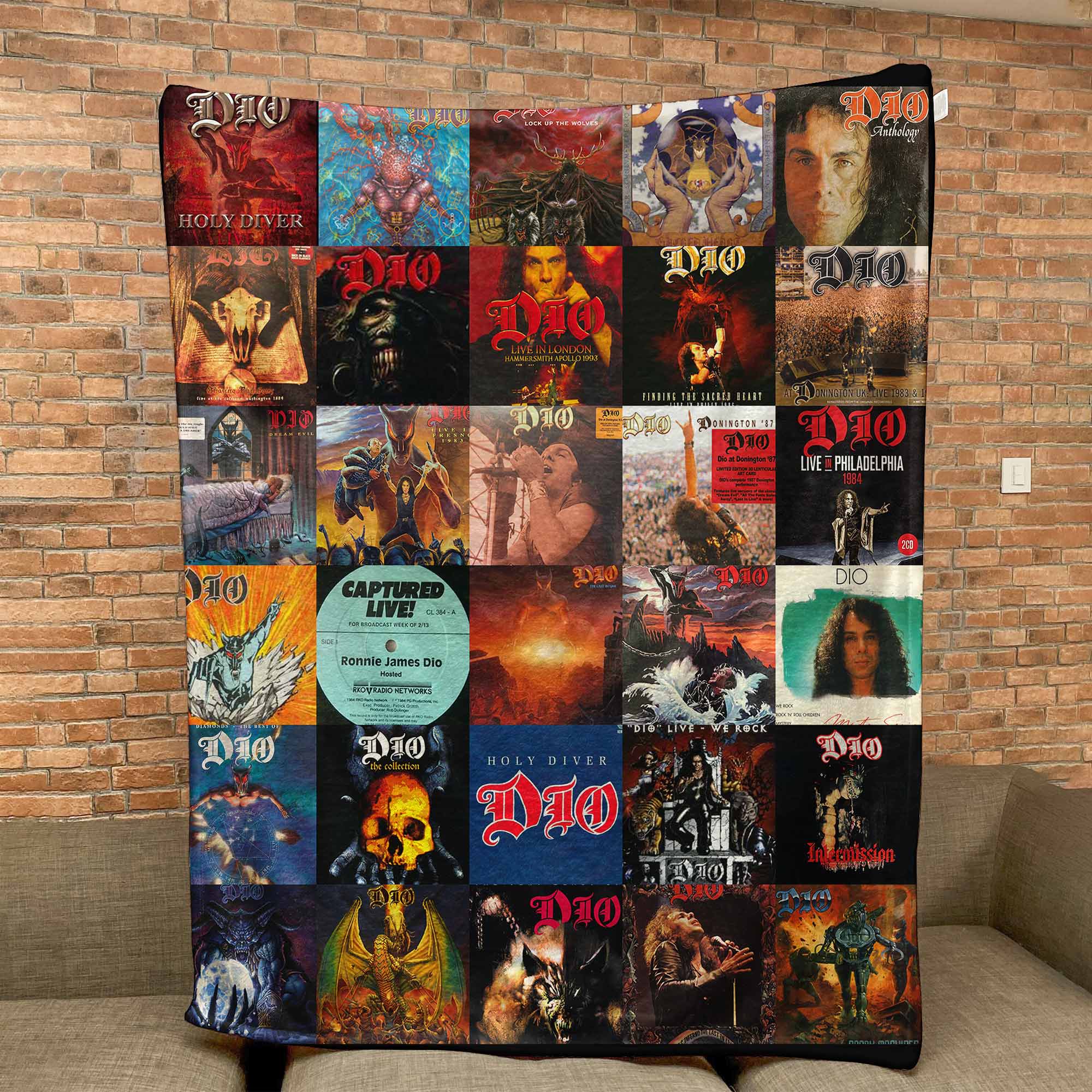Dio Sherpa Blanket A Heavy Metal Icon Tribute for True Rock Fans