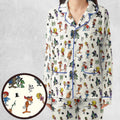 The Adventures of Rocky and Bullwinkle and Friends Characters Pattern Pajamas Set