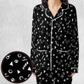 Black Cats Pattern Pajamas Set