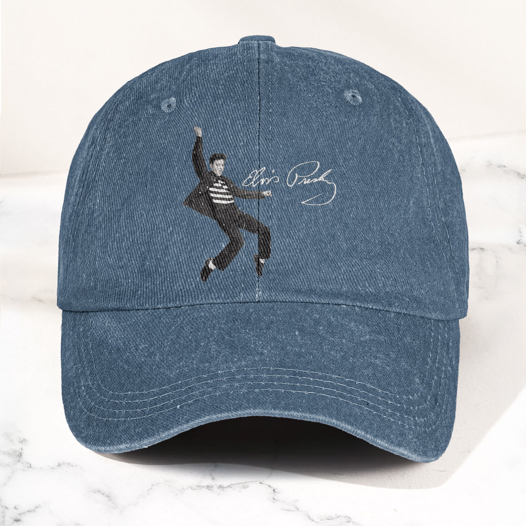 Elvis Presley Jailhouse Rock Pose Hat Classic Rock Music Tribute Cap (With Box)