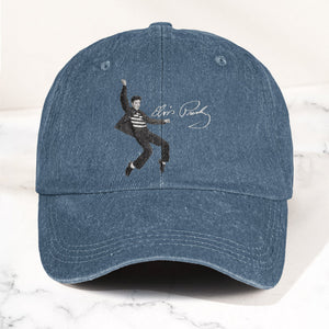 Elvis Presley Jailhouse Rock Pose Hat Classic Rock Music Tribute Cap (With Box)