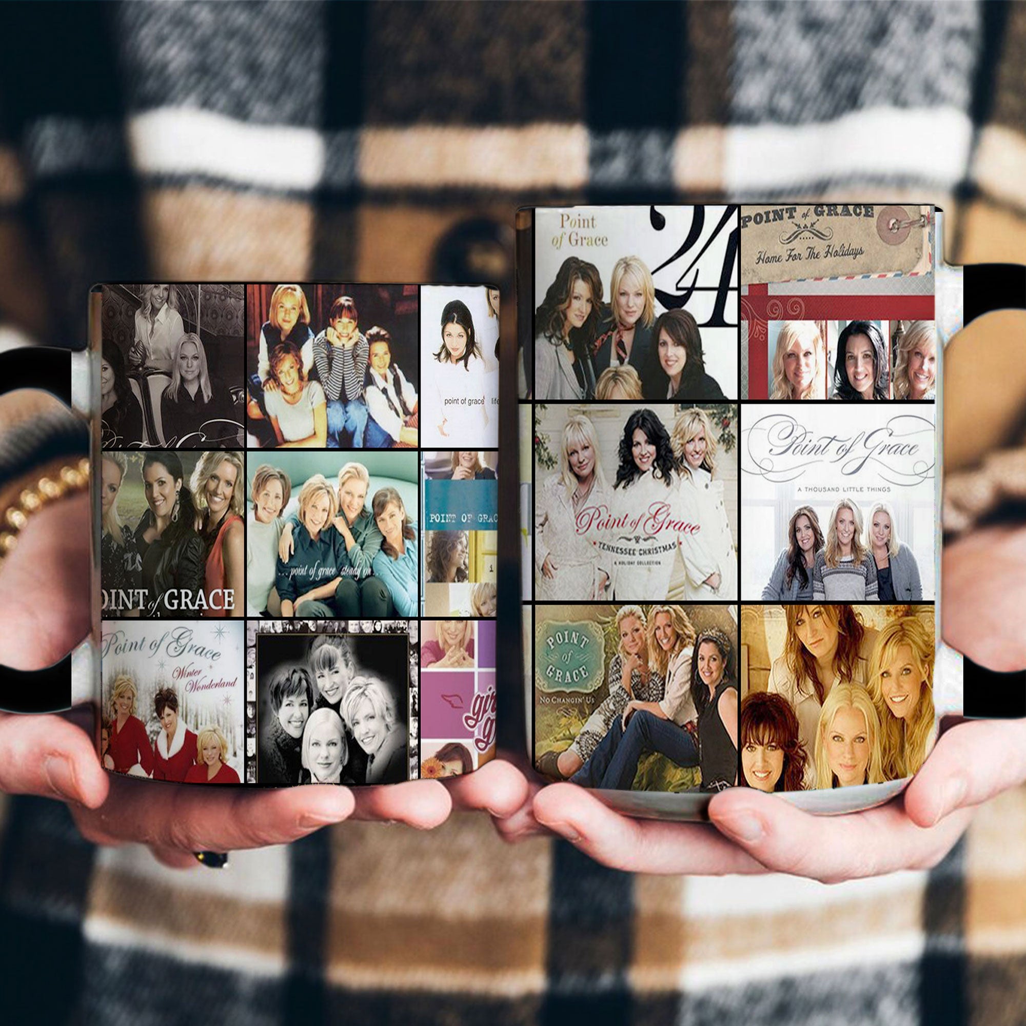 Point of Grace Accent Mug Inspirational Album Cover Collage Gift