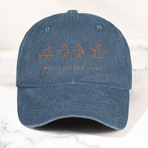 Phish Walls of the Cave Petroglpyh Denim Cap Retro Music Phish Cap Gift For Dad (With Box)