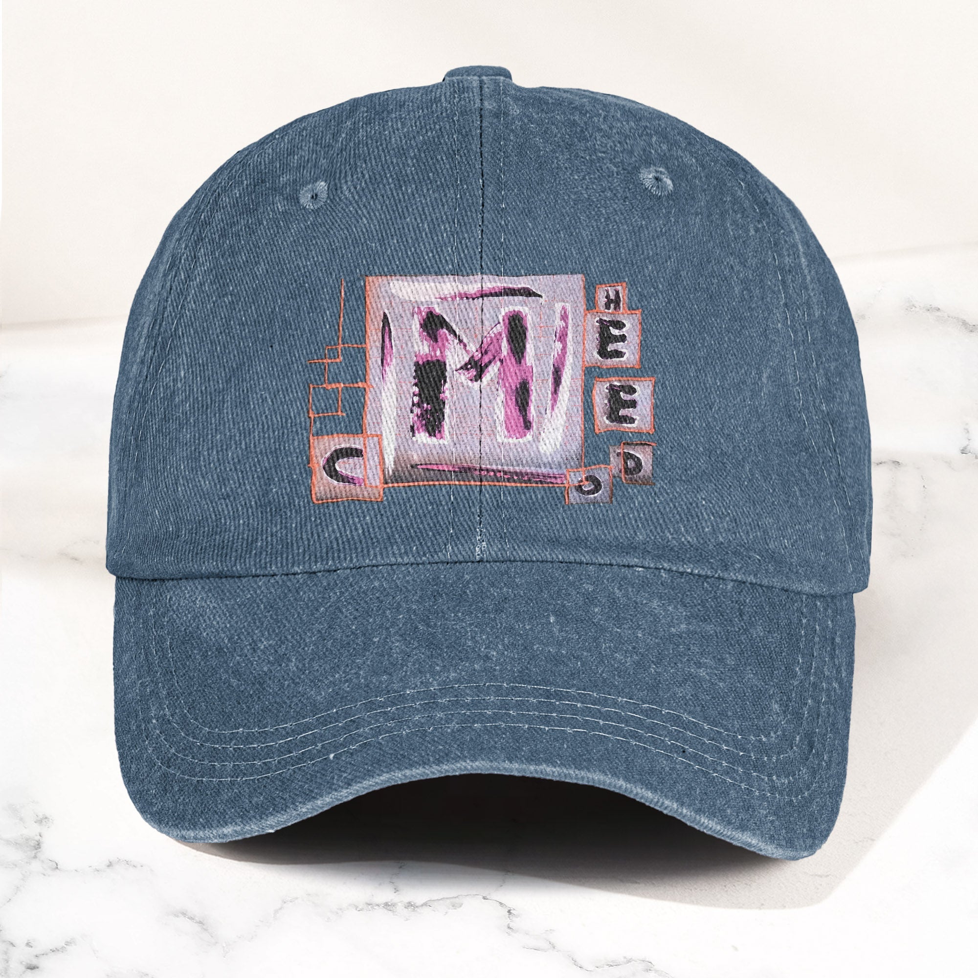 1990's Depeche Mode Rare! 1994 Tour Concert Denim Cap Vintage Music Merch Gift for Dad (With Box)