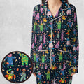 Clowns Popcorn Killer Klowns from Outer Space Pattern Pajamas Set