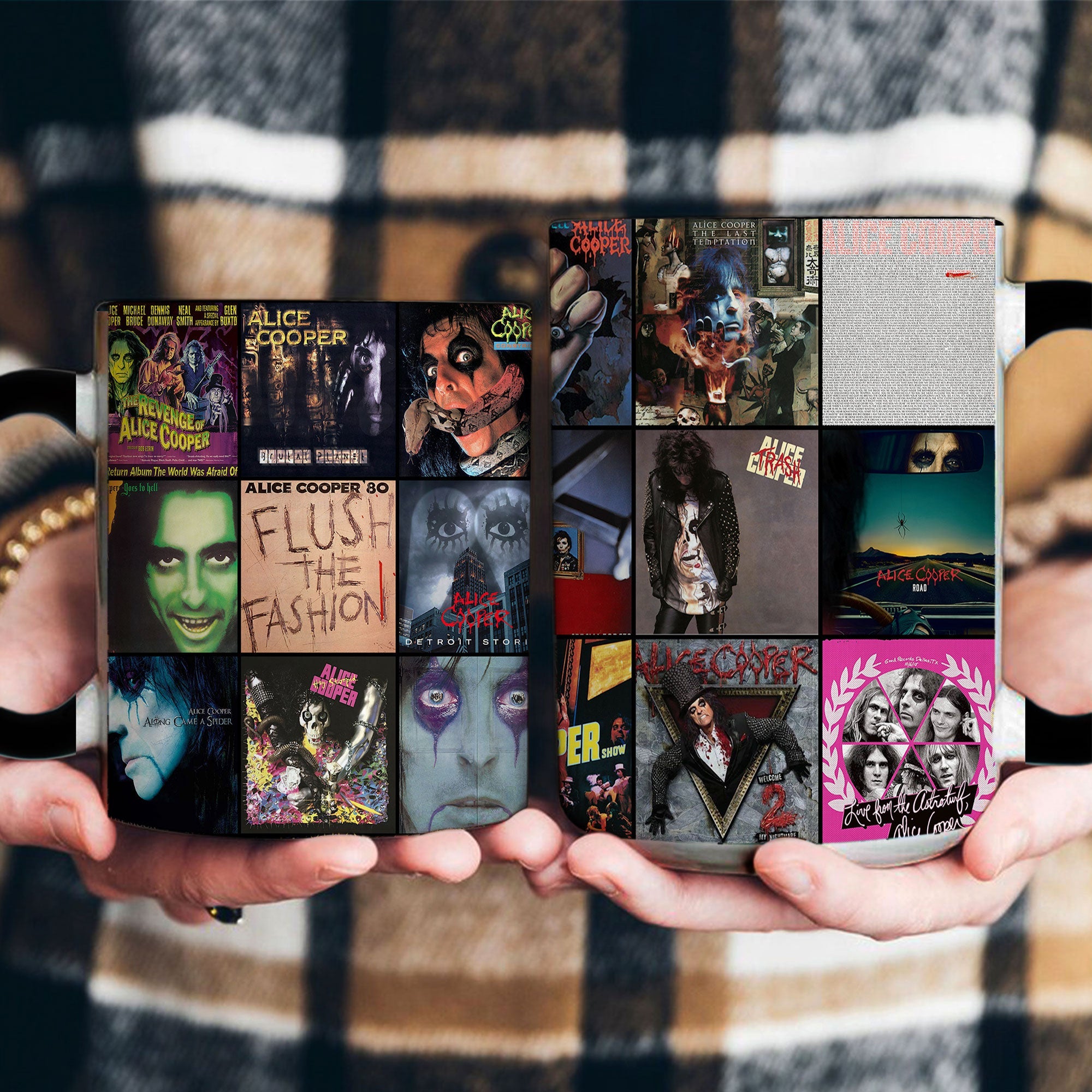 Alice Cooper Accent Mug Classic Album Cover Collage Gift