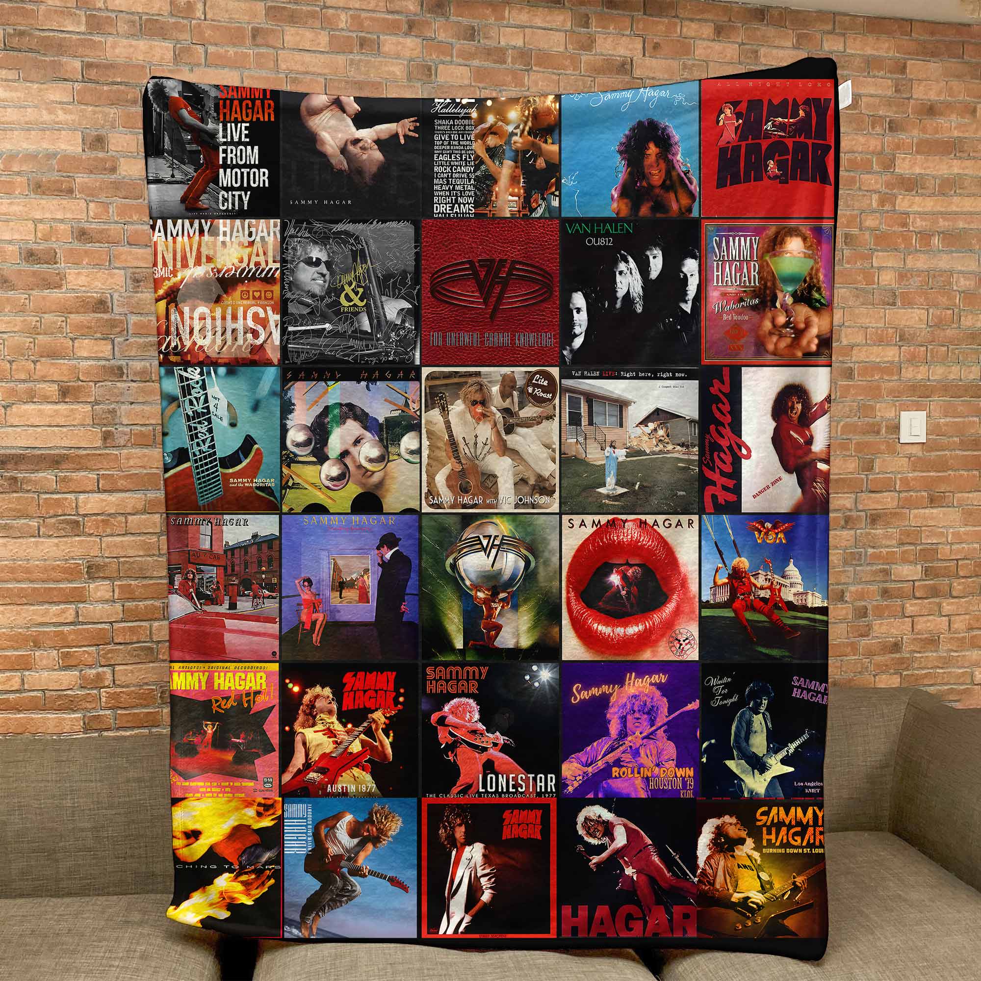 Sammy Hagar Sherpa Blanket A Fiery Tribute to the Red Rocker