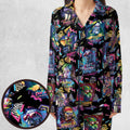 Retro Horror Characters Halloween Pajamas Set