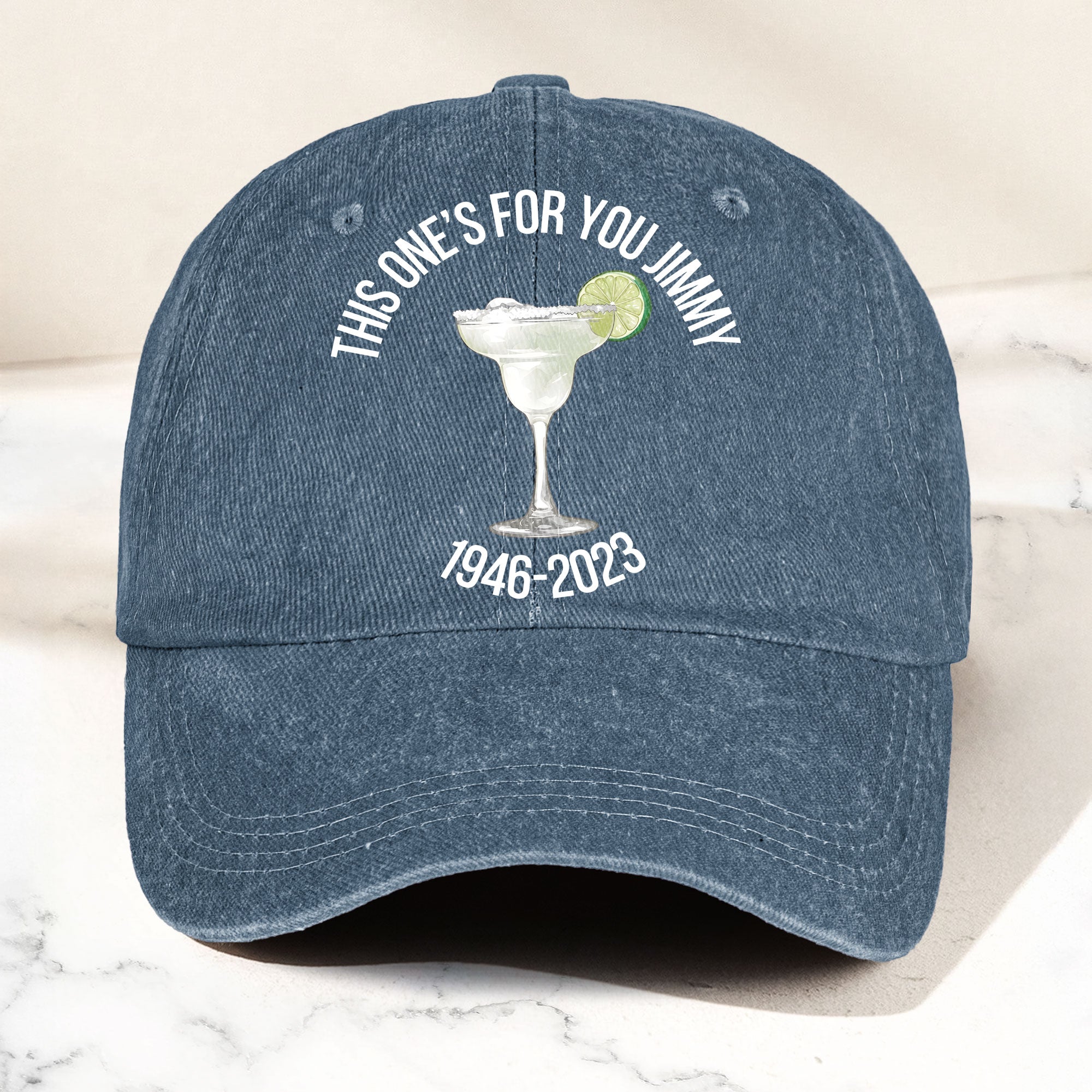This one's for you Jimmy Denim Cap Retro Jimmy Buffett Tribute Dad Hat (With Box)