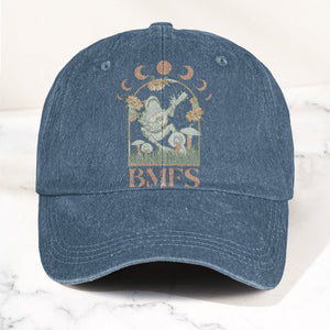 Billy Strings BMFS Frog Mandolin Sunflowers Moon Phase Vintage Graphic Denim Cap Retro Vintage Dad Cap Gift For Dad (With Box)