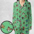 Baseball Mascot Pattern Pajamas Set