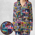 Goosebumps Monster Collage Pattern Pajamas Set