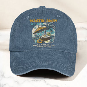 Margaritaville Denim Cap Retro Jimmy Buffett Inspired Dad Hat (With Box)