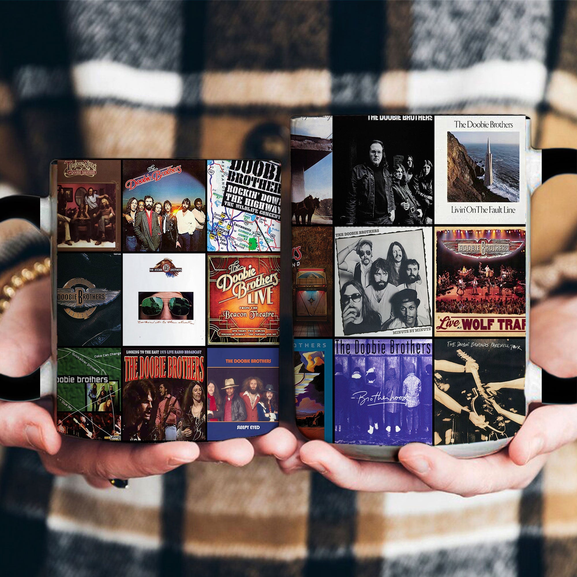 The Doobie Brothers Accent Mug Classic Rock Album Collage Tribute