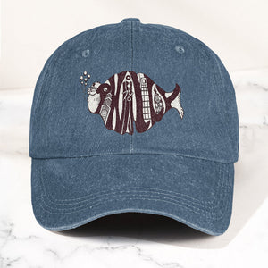 Phish Phishadelphia Logo Denim Cap Retro Music Phish Cap Gift For Dad (With Box)