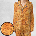 Vintage Adventure Map Indiana Jones Pajamas Set