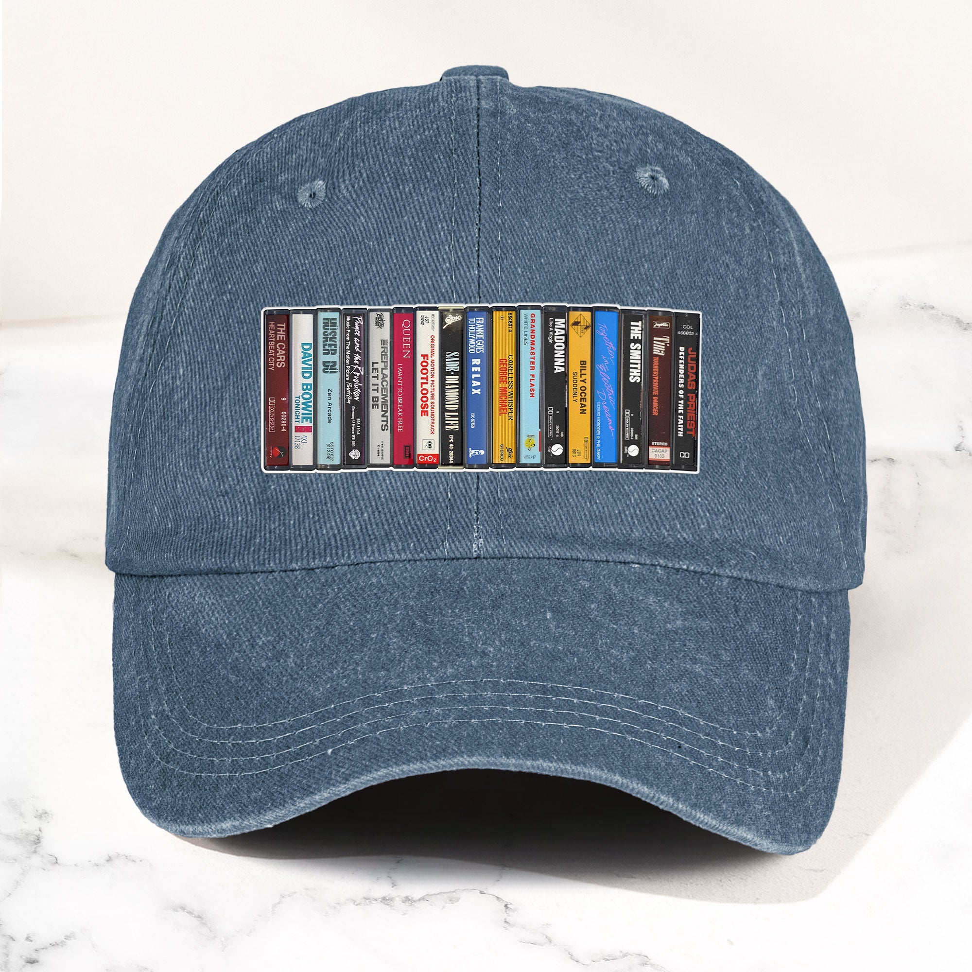 The Beatles Denim Dad Cap Cassette Album Collection Design ( With BOX)