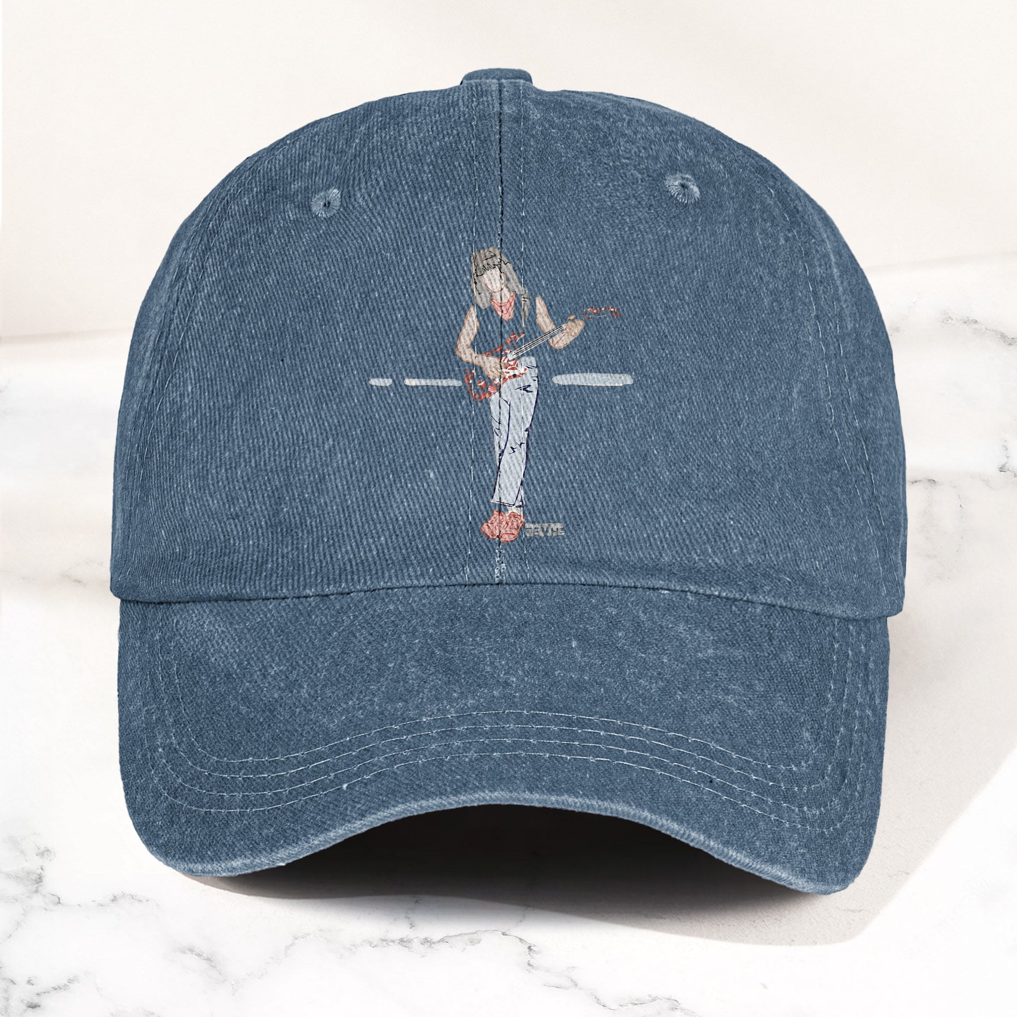Eddie Van Halen Denim Cap Van Halen Tribute Merch Dad Hat (With Box)