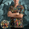 Spooky Threads Famous Monsters of Filmland Hawaiian Shirt