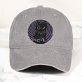 The Cure Black Cat Denim Cap Retro The Cure Tribute Merch Dad Hat (With Box)