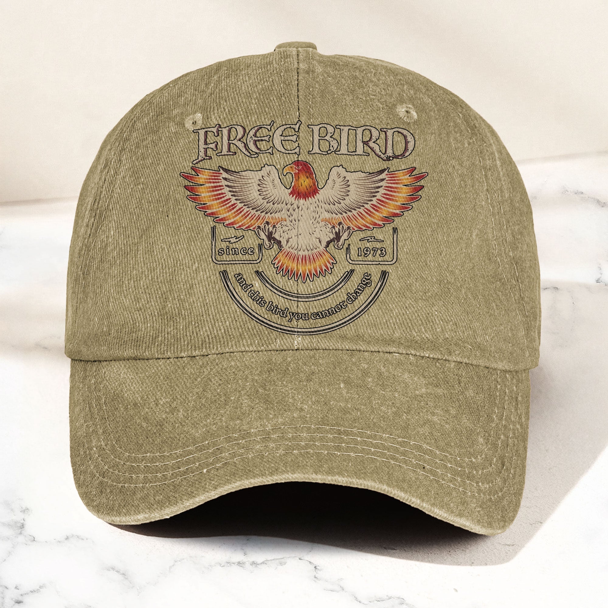 Lynyrd Skynyrd Denim Cap “Free Bird” Vintage Eagle Dad Hat