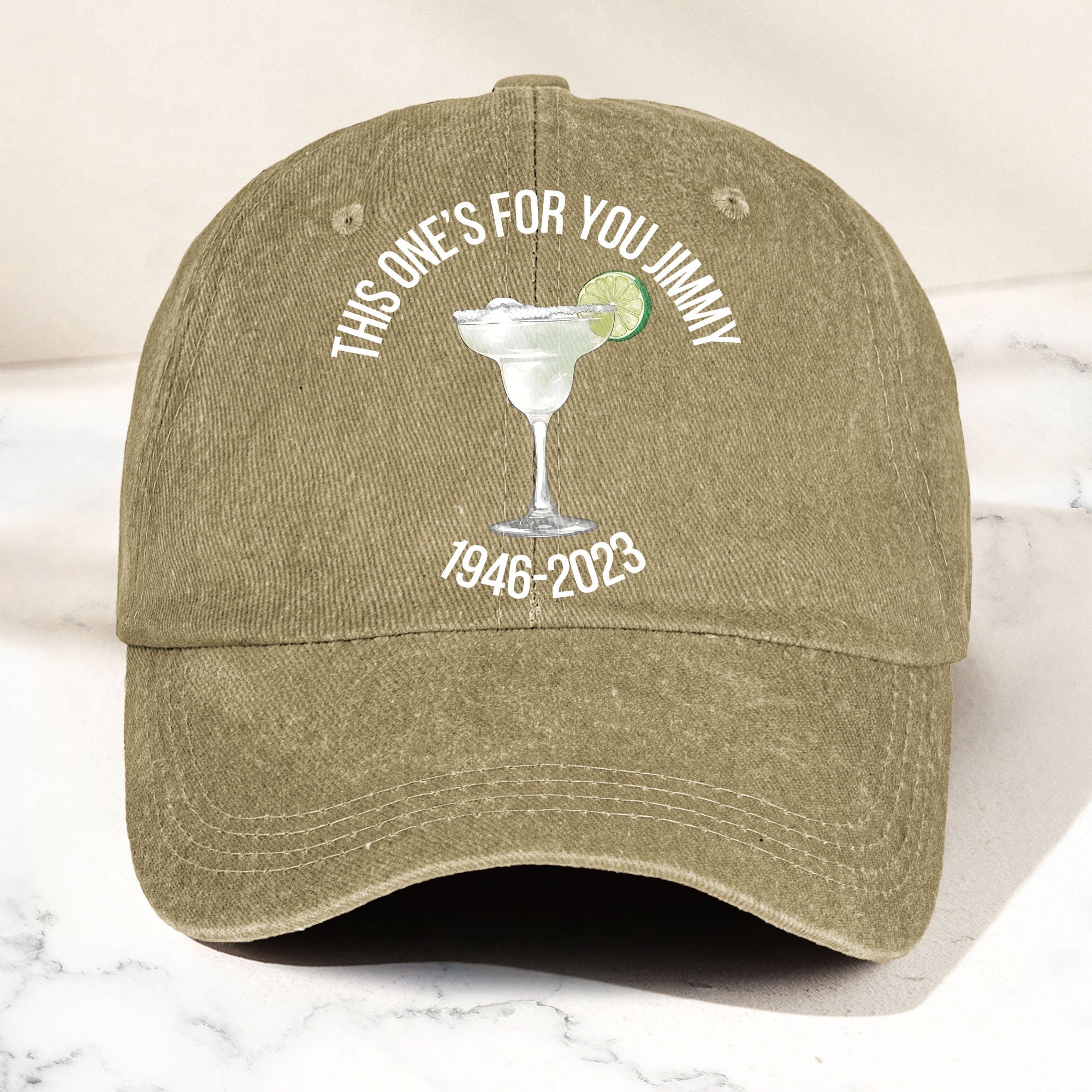 This one's for you Jimmy Denim Cap Retro Jimmy Buffett Tribute Dad Hat (With Box)