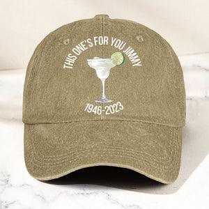 This one's for you Jimmy Denim Cap Retro Jimmy Buffett Tribute Dad Hat (With Box)