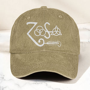 Led Zeppelin Denim Cap Retro Classic Rock Music Inspired Dad Hat (With Box)