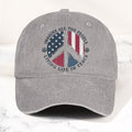 John Lennon Imagine All The People Living Life In Peace Sign American Flag Denim Cap Retro Vintage Dad Cap Gift For Dad (With Box)