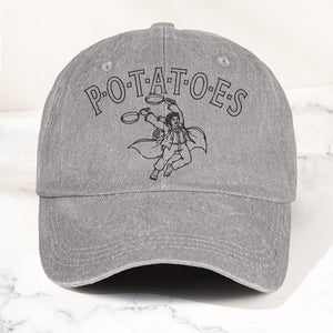 Swan Fall Potatoes Samwise Gamgee Denim Cap Led Zeppelin Inspired Retro Vintage Dad Cap Gift (With Box)
