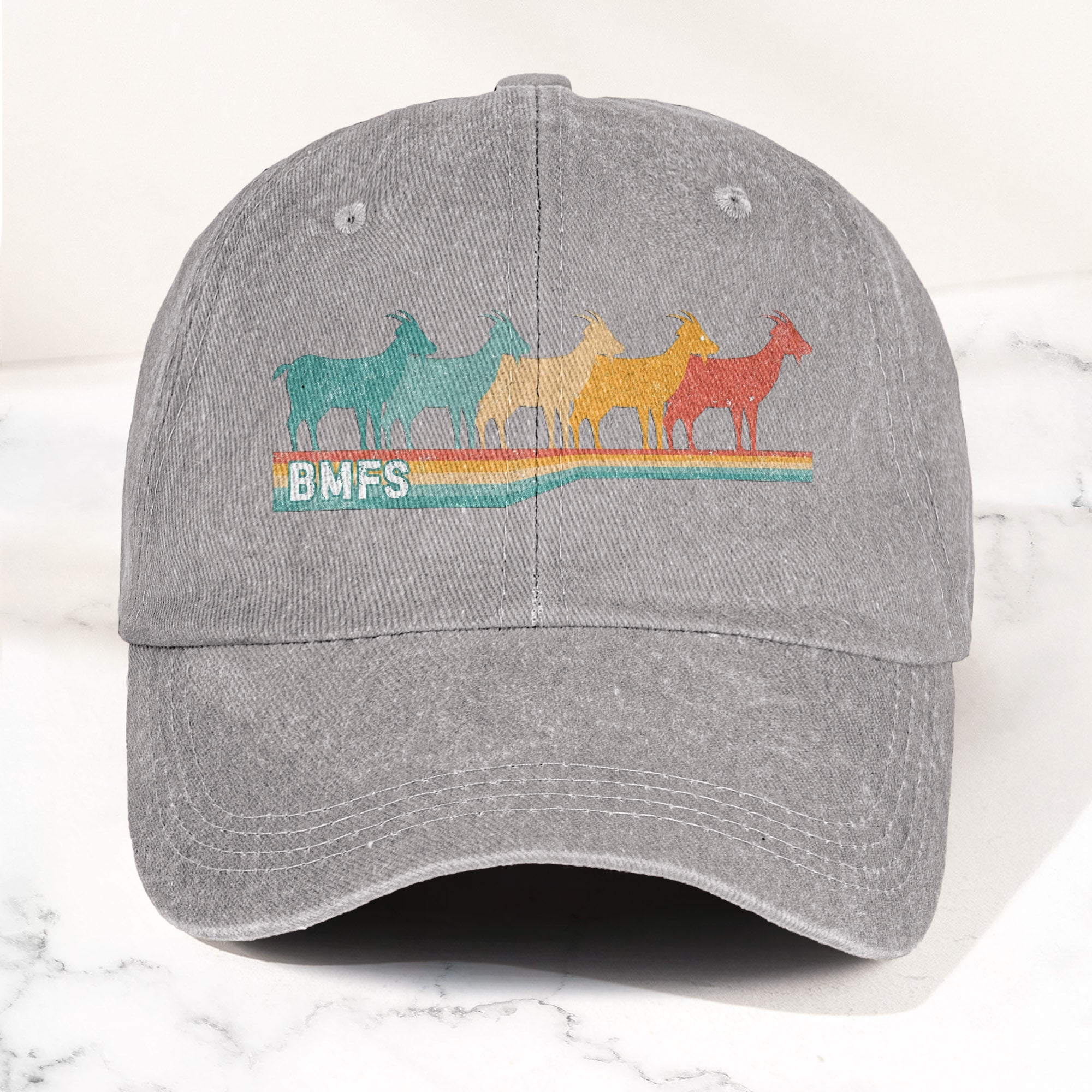 Billy Strings Cosmic Bluegrass BMFS GOAT Retro Vintage Music Merch Denim Cap Retro Vintage Dad Cap Gift For Dad (With Box)