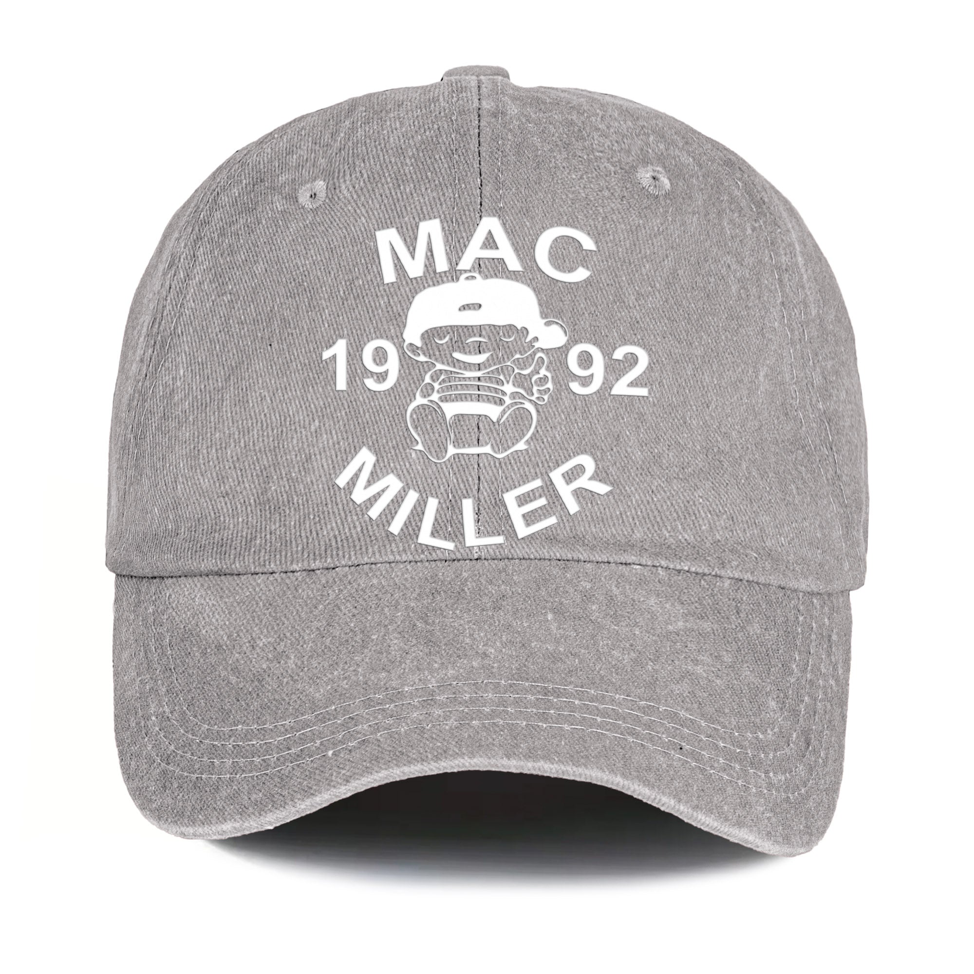 Mac Miller Denim Dad Cap 1992 Baby Logo Tribute Design ( With BOX)