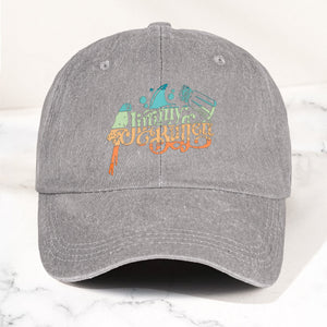 Jimmy Buffett Logo Denim Dad Cap Vintage Washed Tropical Lifestyle Hat