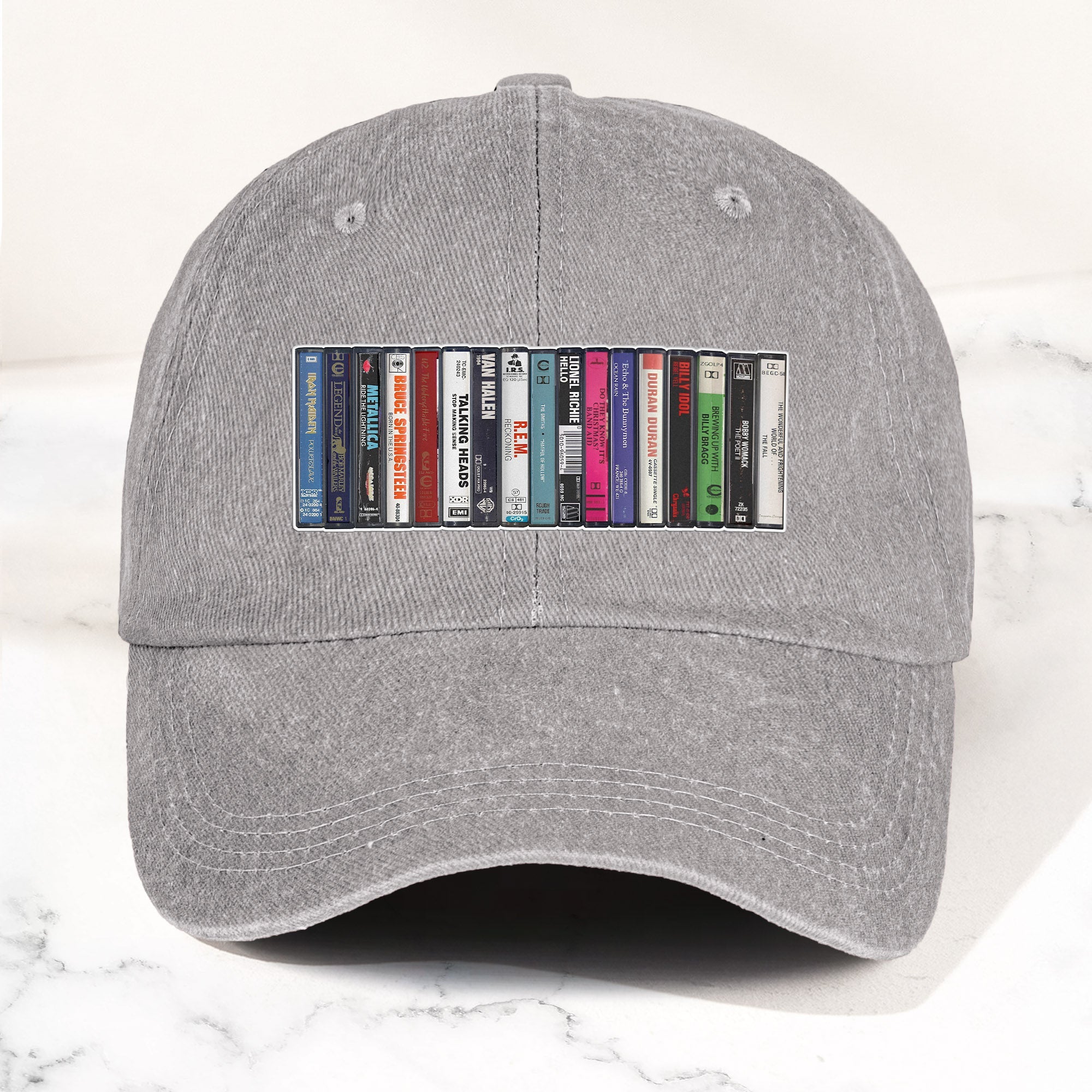 1984 Cassette Tape Collection Denim Dad Cap Retro Music Mixtape Aesthetic Hat (With BOX)