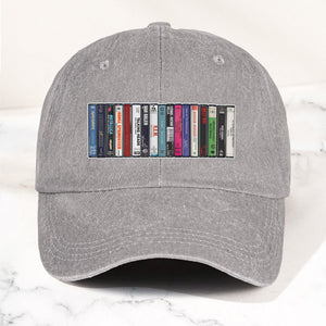 1984 Cassette Tape Collection Denim Dad Cap Retro Music Mixtape Aesthetic Hat (With BOX)
